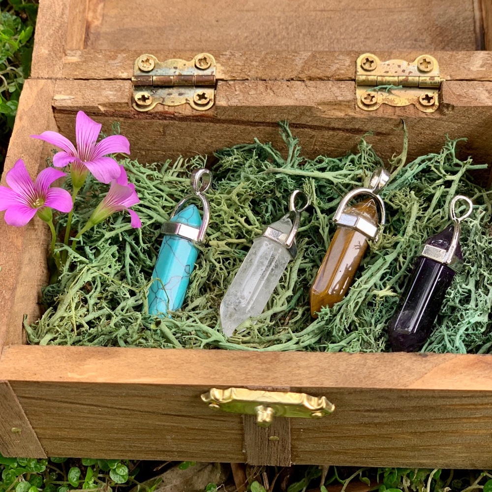 🐞Healing crystals pendant